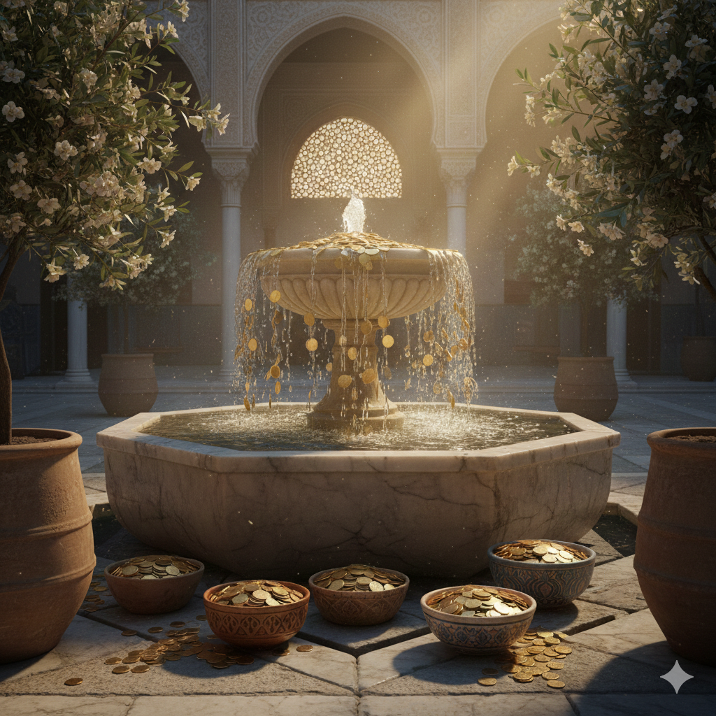 A representation of sharing wealth and abundance